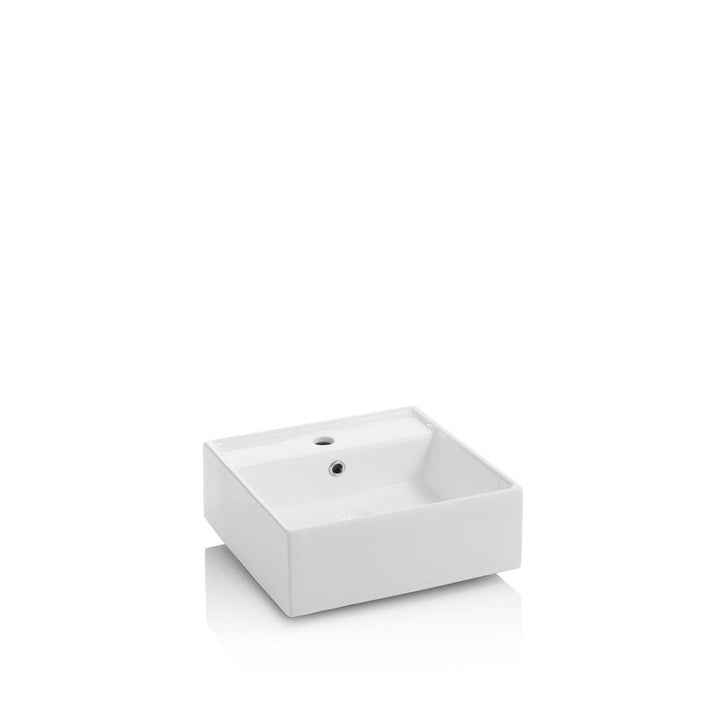 Composizione doppio lavabo 8 pezzi YOKA bianco